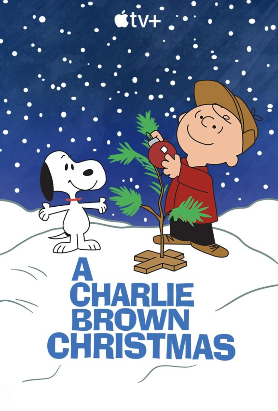 a charlie brown christmas poster with charlie brown and snoopy