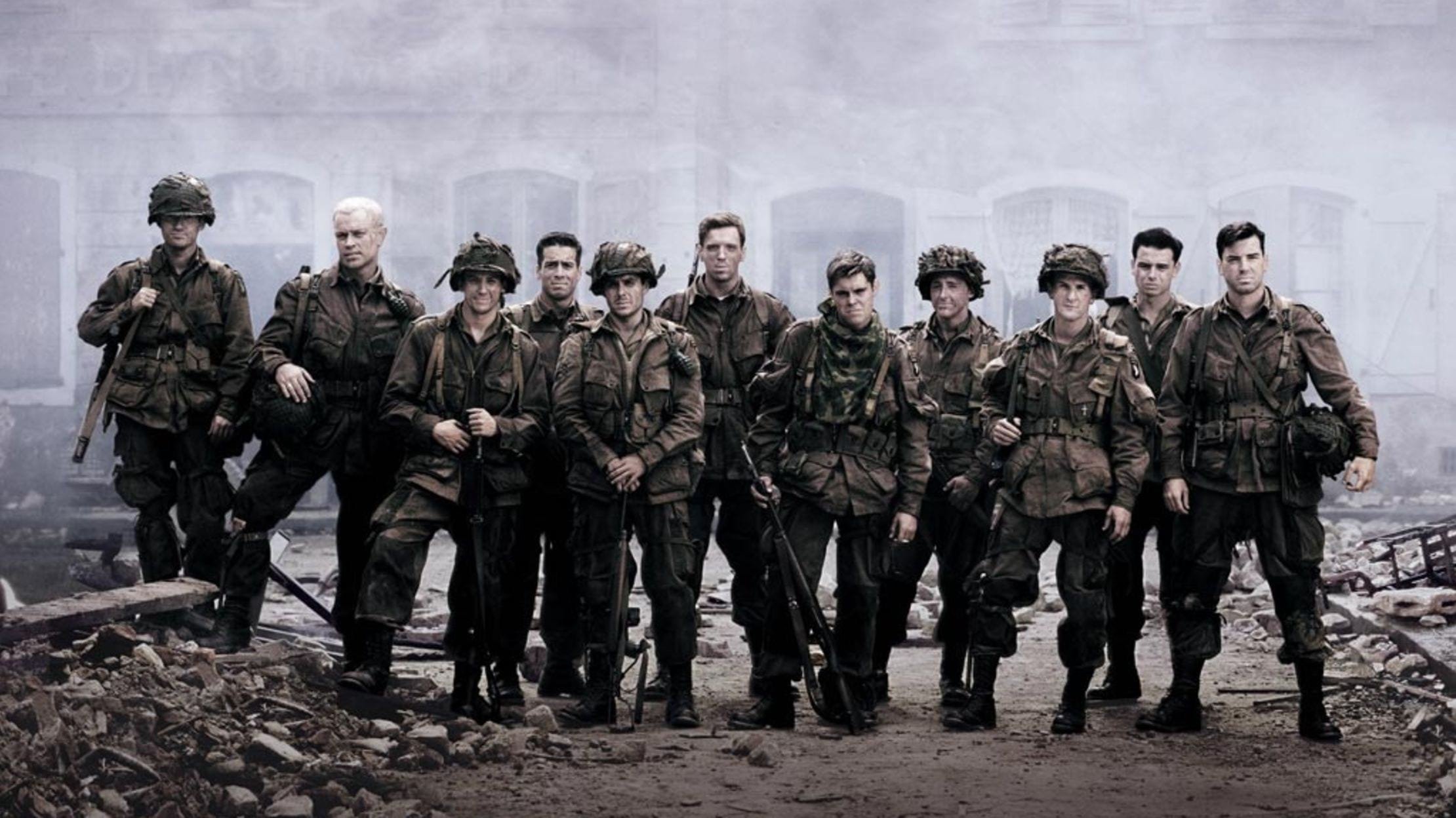 The actors portraying the real life soldier from Easy Company for Band of Brothers